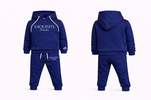 Exquisite Apparel Kids Blue Jogger Sets (Hooded)
