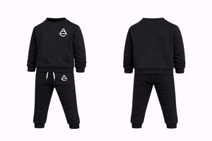 Exquisite Apparel Kids Black Joggers Sets
