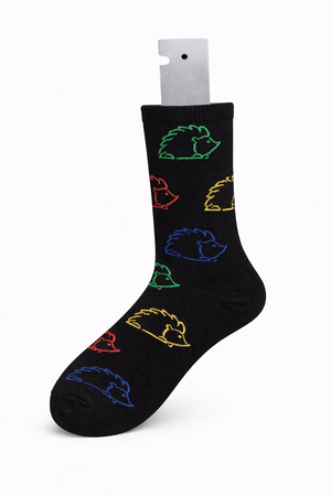 Exquisite Apparel White Socks (Hard-Color Print)