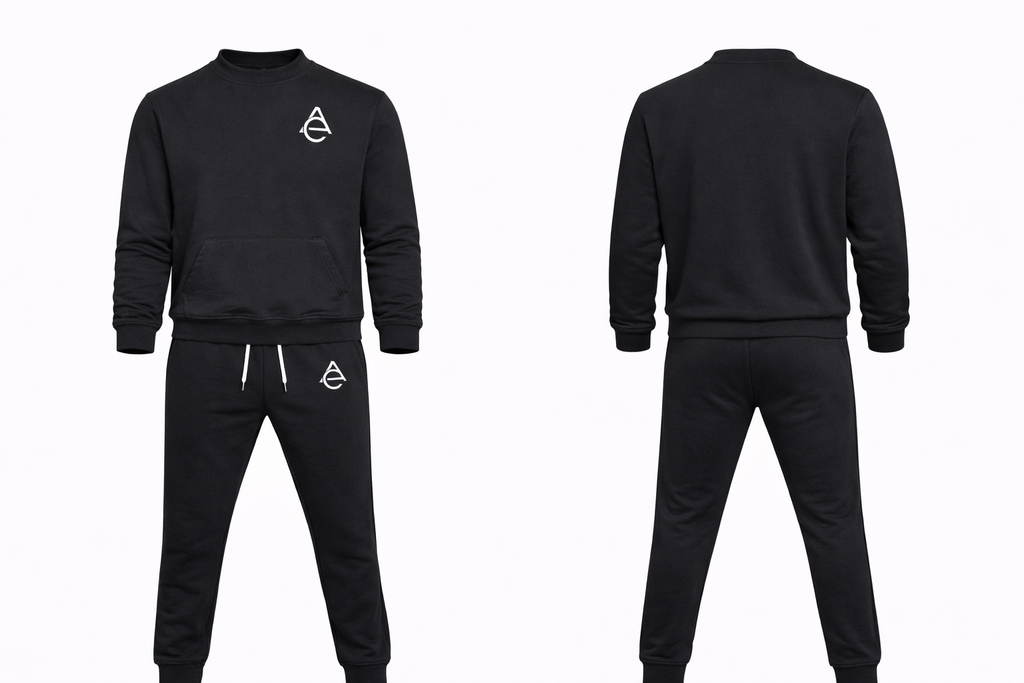 Exquisite Apparel Adult Black Joggers Sets