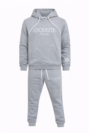 Exquisite Apparel Adult Grey Jogger Sets (Hooded)